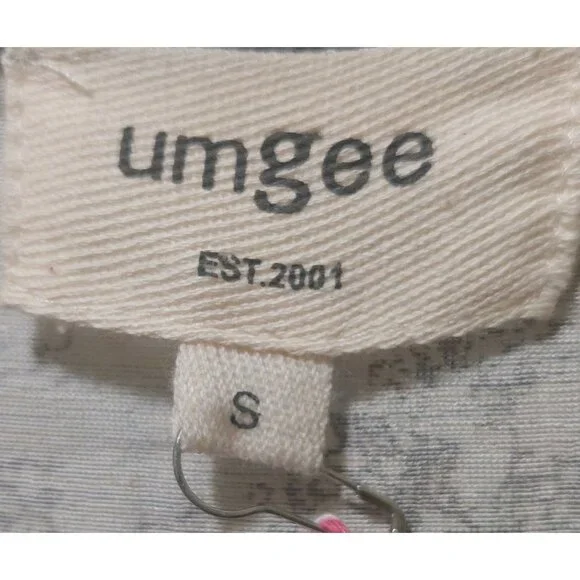 NWT Umgee V-Neck Babydoll Cream/Black Toile Top~Ruffle Detail~Puff Sleeves SMALL - Picture 6 of 6